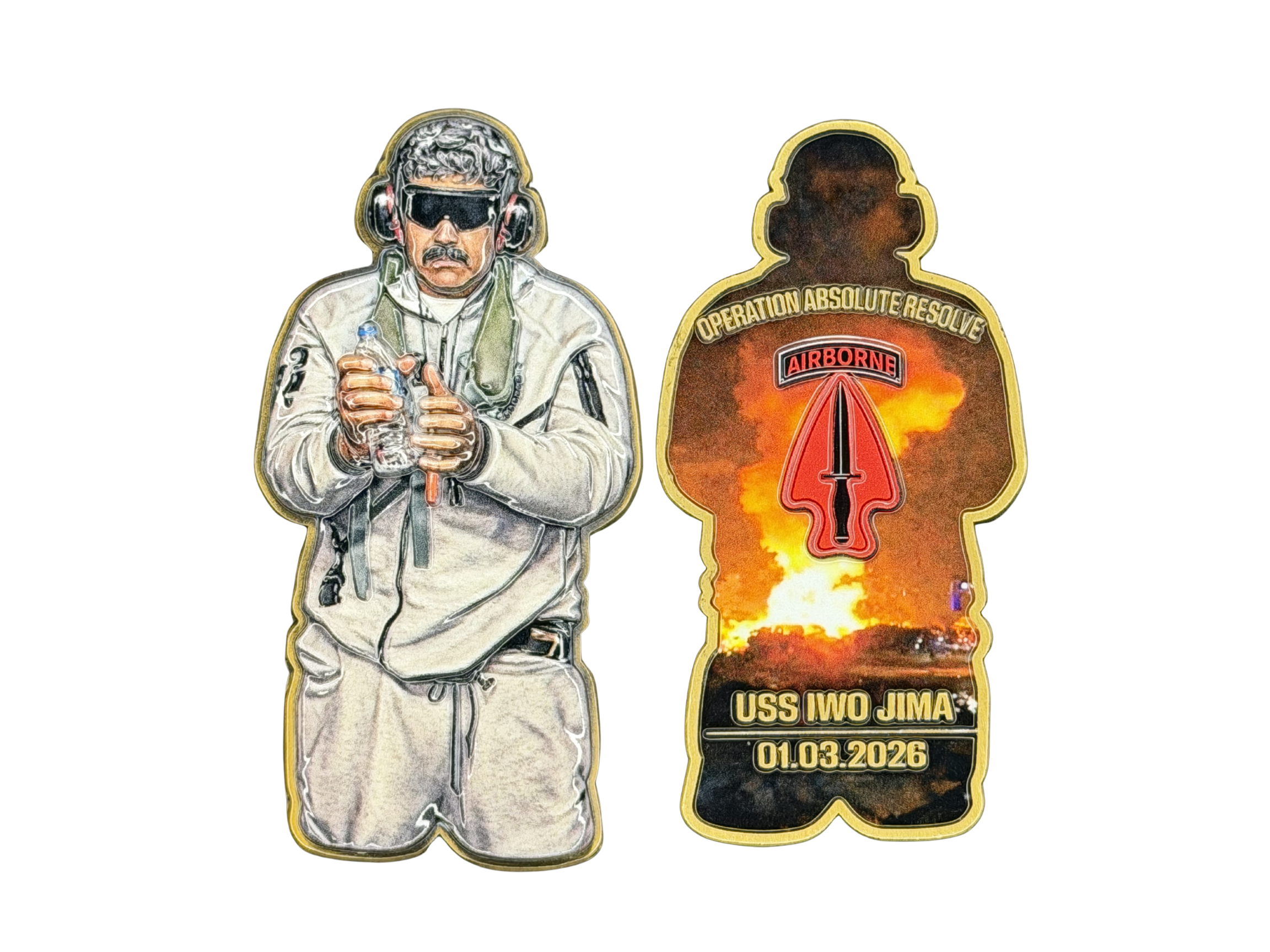 MADURO CHALLENGE COIN I Operation Absolute Resolve – USS Iwo Jima Challenge Coin